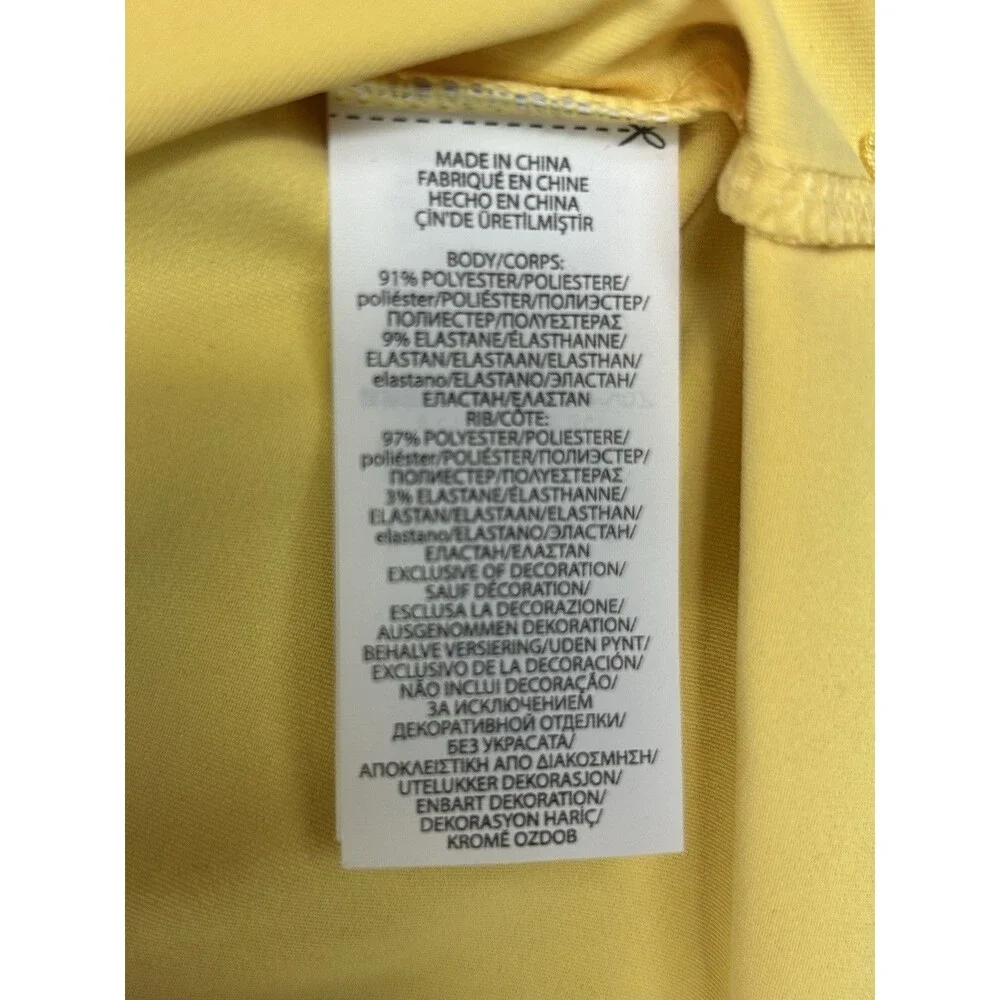 Polo Ralph Lauren Performance Polo Shirt Men's XL Yellow Stretch